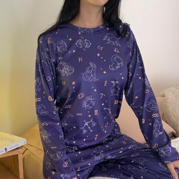 Camiseta zodiaco azul