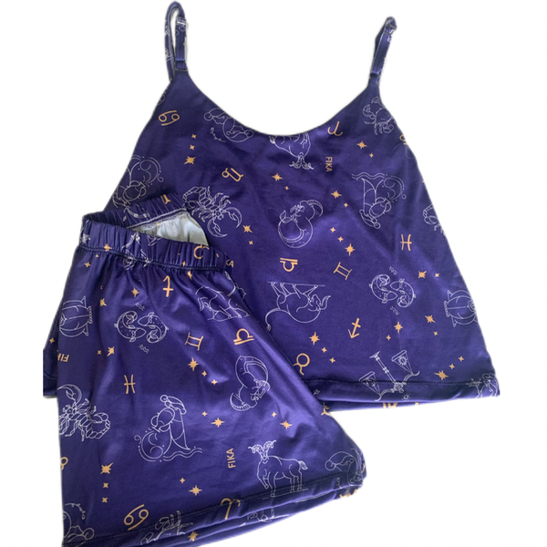 Conjunto pijama zodiaco azul