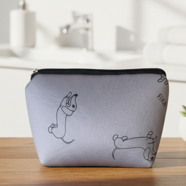 Neceser perros gris